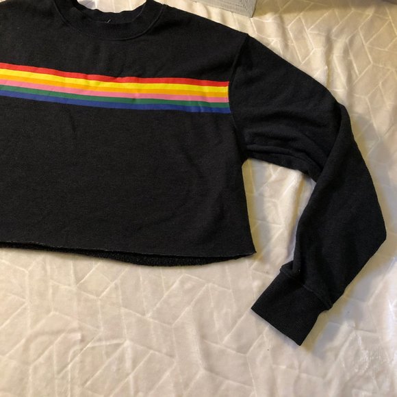 π΄3 for $20π΄ Rainbow Cropped Sweater - Picture 5 of 15